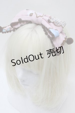 画像: Angelic Pretty / なかよしジンジャークッキーカチューシャ  ピンク S-25-10-23-007-AP-AC-HR-ZS