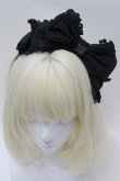 画像2: Angelic Pretty / ロゴリボンチャームカチューシャ  黒 S-25-10-23-008-AP-AC-HR-ZS (2)