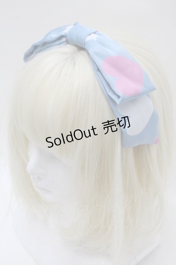 画像1: Angelic Pretty / Dolly Heartカチューシャ  サックス S-25-10-23-009-AP-AC-HR-ZS (1)