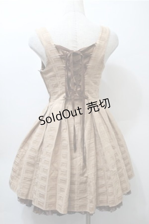 画像2: Angelic Pretty / Royal Chocolateラウンドジャンパースカート  ベージュ S-25-10-23-1036-AP-OP-AS-ZS (2)