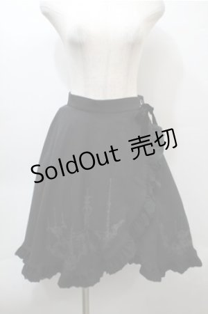 画像: Moi-meme-Moitie / 燭台プリントスカート  黒 S-25-10-23-1037-MO-SK-AS-ZS