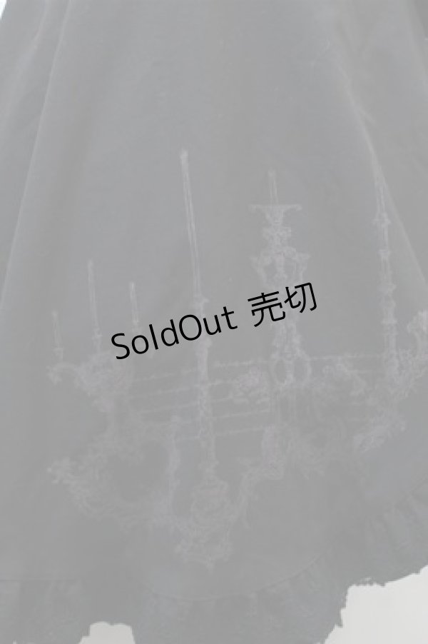 画像4: Moi-meme-Moitie / 燭台プリントスカート  黒 S-25-10-23-1037-MO-SK-AS-ZS (4)