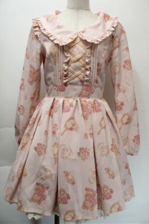 画像: LIZ LISA / マイメロディ・マイスウィートピアノコラボ コスメ柄Sweetワンピース  ピンク S-25-10-23-1011-LO-OP-HR-ZS