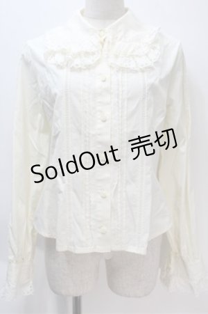 画像: BABY,THE STARS SHINE BRIGHT / 2重衿袖ピンタックブラウス  アイボリー S-25-10-23-1002-BA-BL-HR-ZS