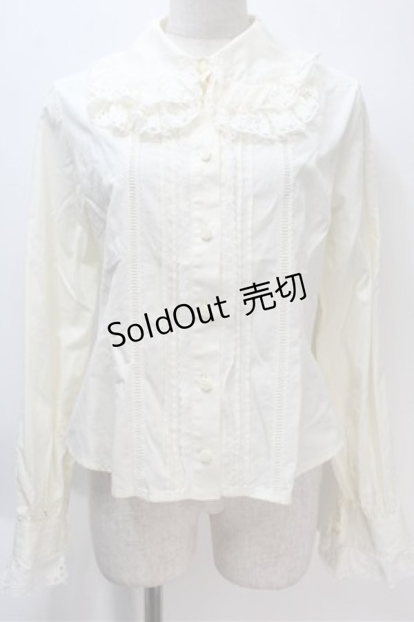 画像1: BABY,THE STARS SHINE BRIGHT / 2重衿袖ピンタックブラウス  アイボリー S-25-10-23-1002-BA-BL-HR-ZS (1)