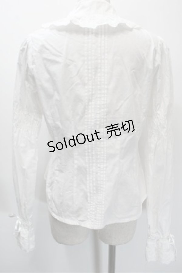 画像2: BABY,THE STARS SHINE BRIGHT / 刺繍入り後ろピンタックブラウス  白 S-25-10-23-1003-BA-BL-HR-ZS (2)