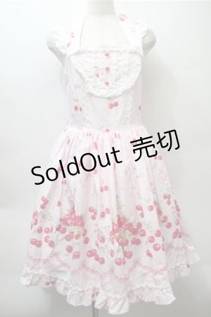 画像: BABY,THE STARS SHINE BRIGHT / Cherry Cherry Fallin'Cherry RIBBONETTA ジャンパースカート  ピンク S-25-10-23-1025-BA-OP-AS-ZS
