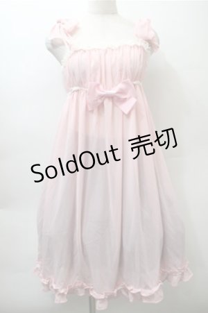 画像: BABY,THE STARS SHINE BRIGHT / ローズスウェートネグリジェワンピース  ピンク S-25-10-23-1027-BA-OP-HR-ZS