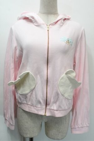 画像: BABY,THE STARS SHINE BRIGHT / くまちゃんパーカー  ピンク S-25-10-23-1005-BA-TO-AS-ZS