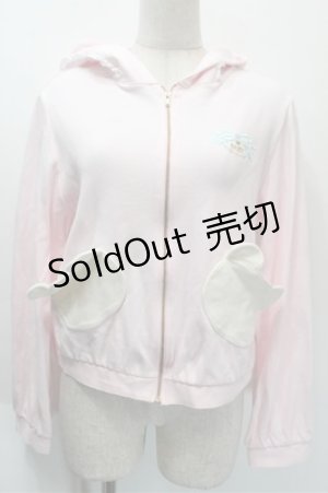 画像: BABY,THE STARS SHINE BRIGHT / くまちゃんパーカー  ピンク S-25-10-23-1005-BA-TO-AS-ZS