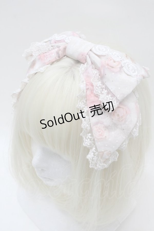 画像1: Angelic Pretty / Rose Museumカチューシャ  ピンク S-25-10-23-014-AP-AC-HR-ZS (1)