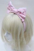 画像1: Angelic Pretty / パールリボンカチューシャ  ピンク S-25-10-23-019-AP-OP-AS-ZS (1)
