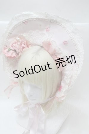 画像: BABY,THE STARS SHINE BRIGHT / 眠れる森の美女〜Pop up Labyrinth〜柄ボンネット  ピンク S-25-10-23-032-BA-AC-AS-ZS