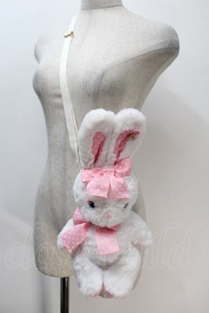 画像: Angelic Pretty / リリカルバニーぬいぐるみポーチ  白 S-25-10-23-039-AP-BG-HR-ZS