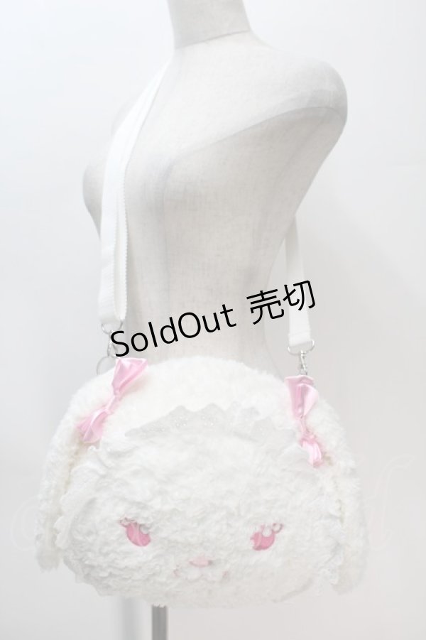 画像1: BABY,THE STARS SHINE BRIGHT /  うさくみゃちゃんのおかおBag  白 S-25-10-23-040-BA-BG-HR-ZS (1)