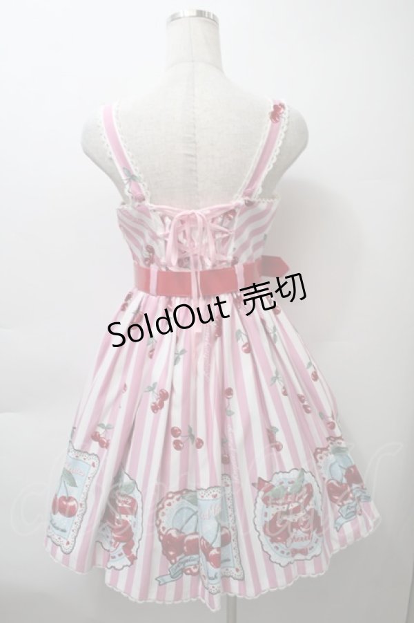 画像2: Angelic Pretty / Cherry Stampジャンパースカート  ピンク S-25-10-24-026-AP-OP-HR-ZT029 (2)