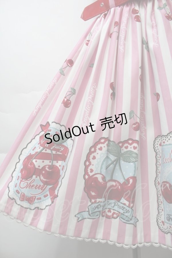 画像4: Angelic Pretty / Cherry Stampジャンパースカート  ピンク S-25-10-24-026-AP-OP-HR-ZT029 (4)