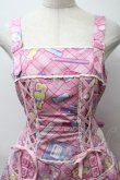 画像3: Angelic Pretty / Fancy Stationeryローウエストジャンパースカート  ピンク S-25-10-24-027-AP-OP-SZ-ZS (3)