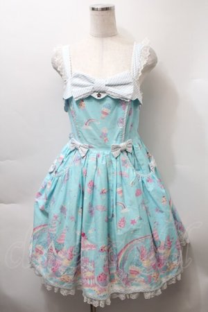 画像: Angelic Pretty / MilkyPlanetジャンパースカート  サックス S-25-10-24-029-AP-OP-HR-ZS