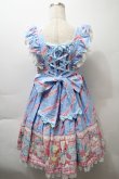 画像2: Angelic Pretty / MELODY TOYSハイウエストジャンパースカート  サックス S-25-10-24-030-AP-OP-AS-ZS (2)