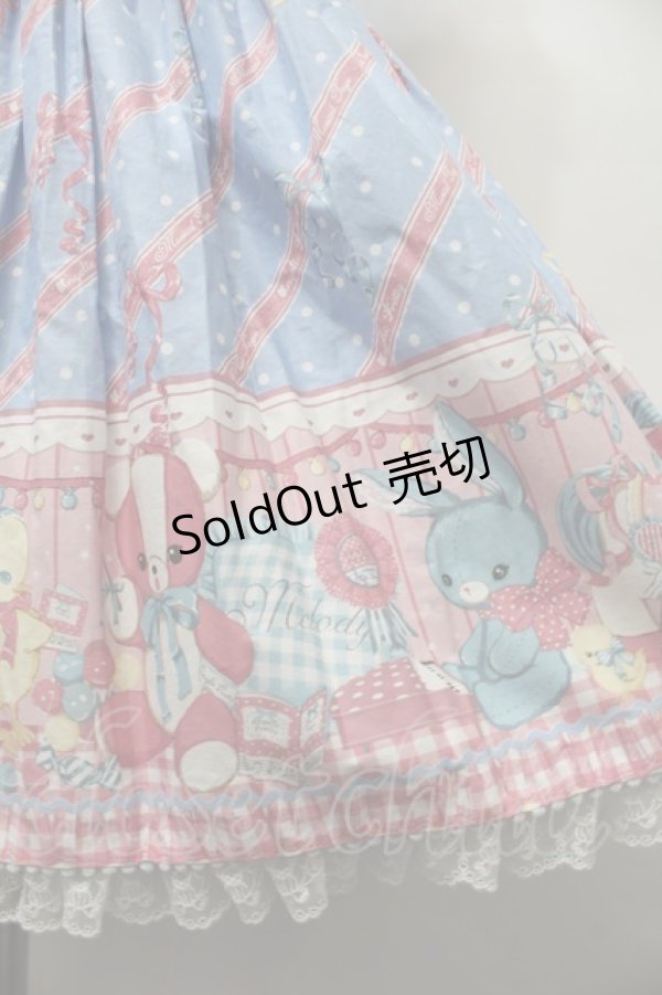 画像5: Angelic Pretty / MELODY TOYSハイウエストジャンパースカート  サックス S-25-10-24-030-AP-OP-AS-ZS (5)