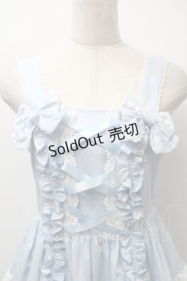 画像3: Angelic Pretty / 肩リボンジャンパースカート  サックス S-25-10-24-031-AP-OP-SZ-ZS (3)