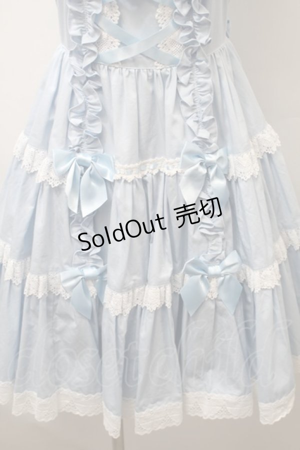 画像4: Angelic Pretty / 肩リボンジャンパースカート  サックス S-25-10-24-031-AP-OP-SZ-ZS (4)