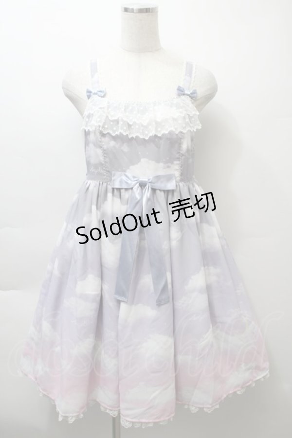 画像1: Angelic Pretty / Misty Sky Brilliant ColorジャンパースカートSet  Melancholic Moon(グレーピンク) S-25-10-24-033-AP-OP-SZ-ZS (1)