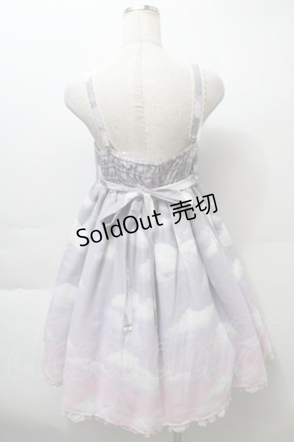 画像2: Angelic Pretty / Misty Sky Brilliant ColorジャンパースカートSet  Melancholic Moon(グレーピンク) S-25-10-24-033-AP-OP-SZ-ZS (2)