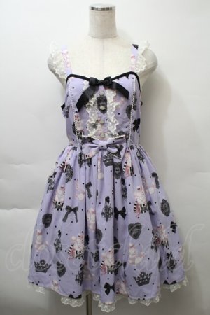 画像: Angelic Pretty / Mademoiselle de Paris Specialジャンパースカート  ラベンダー S-25-10-24-034-AP-OP-AS-ZS