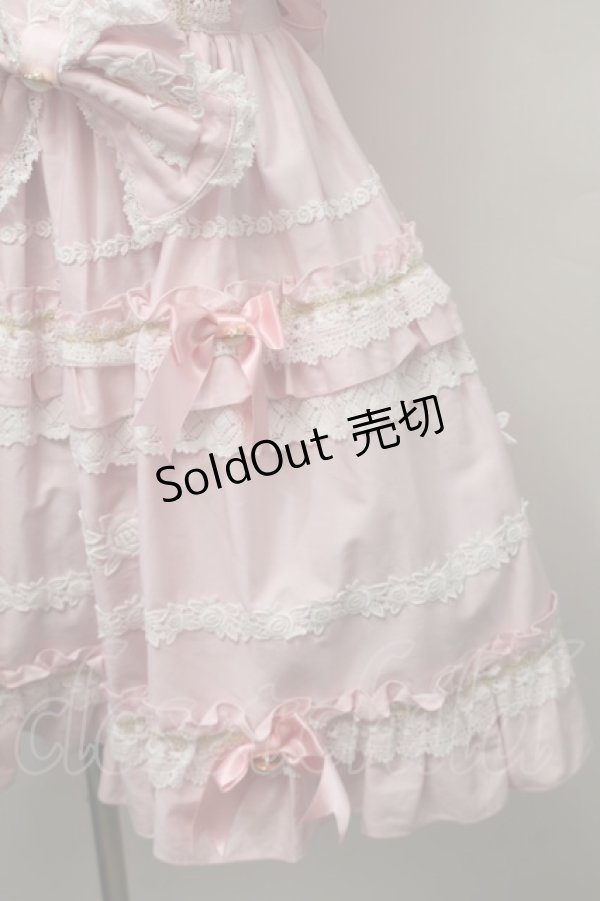 画像4: BABY,THE STARS SHINE BRIGHT / Rose Lace Rococoジャンパースカート  ピンク S-25-10-24-003-BA-OP-AS-ZS (4)