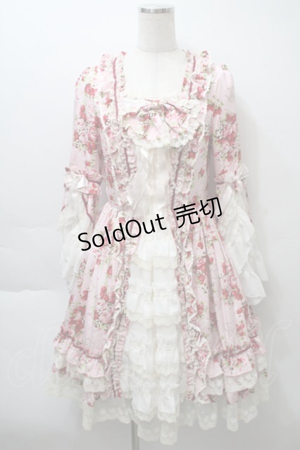 画像1: BABY,THE STARS SHINE BRIGHT / シュガーブーケロココワンピース  ピンク S-25-10-24-004-BA-OP-SA-ZS (1)