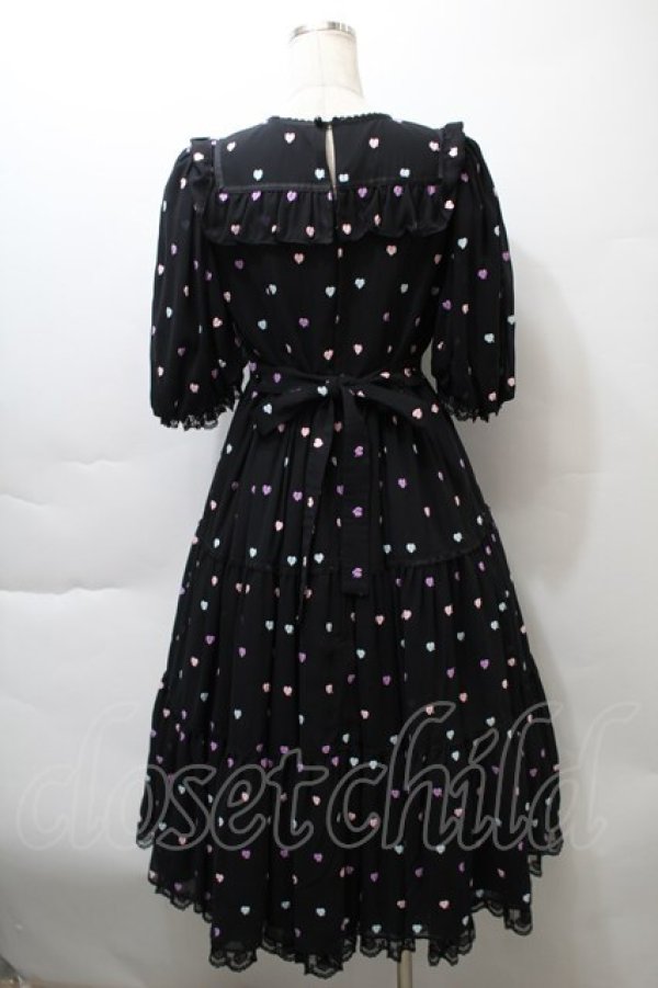 画像2: Angelic Pretty / Candy Petit Heartワンピース  黒 S-25-10-24-038-AP-OP-AS-ZT244 (2)
