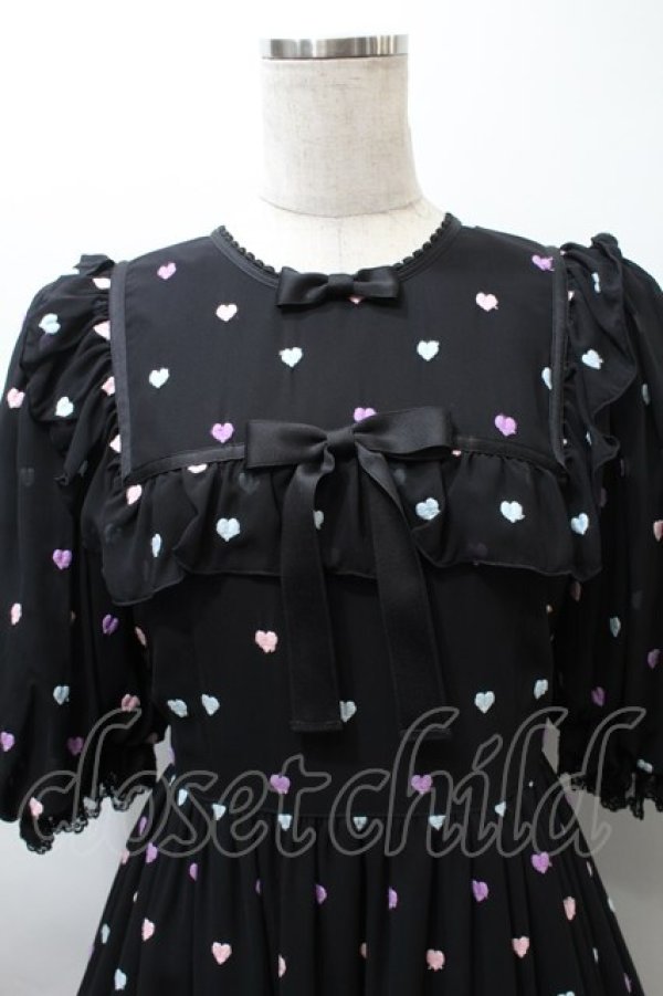 画像3: Angelic Pretty / Candy Petit Heartワンピース  黒 S-25-10-24-038-AP-OP-AS-ZT244 (3)