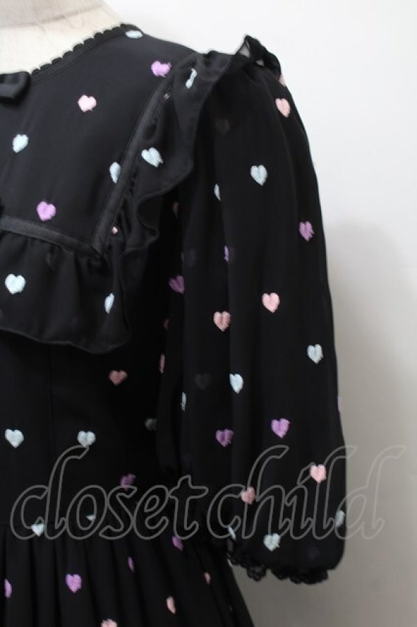 画像4: Angelic Pretty / Candy Petit Heartワンピース  黒 S-25-10-24-038-AP-OP-AS-ZT244 (4)