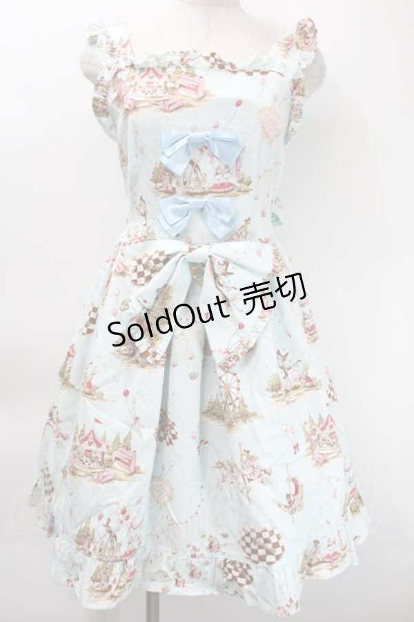 画像1: BABY,THE STARS SHINE BRIGHT / アリスインファンフェアジャンパースカート  ミント S-25-10-24-1036-BA-OP-HR-ZS (1)