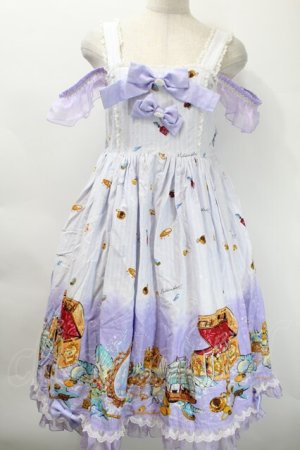 画像: metamorphose / マーメイドプリンセスハイウエストジャンパースカート  ラベンダーミスト S-25-10-24-1037-ME-OP-HR-ZS