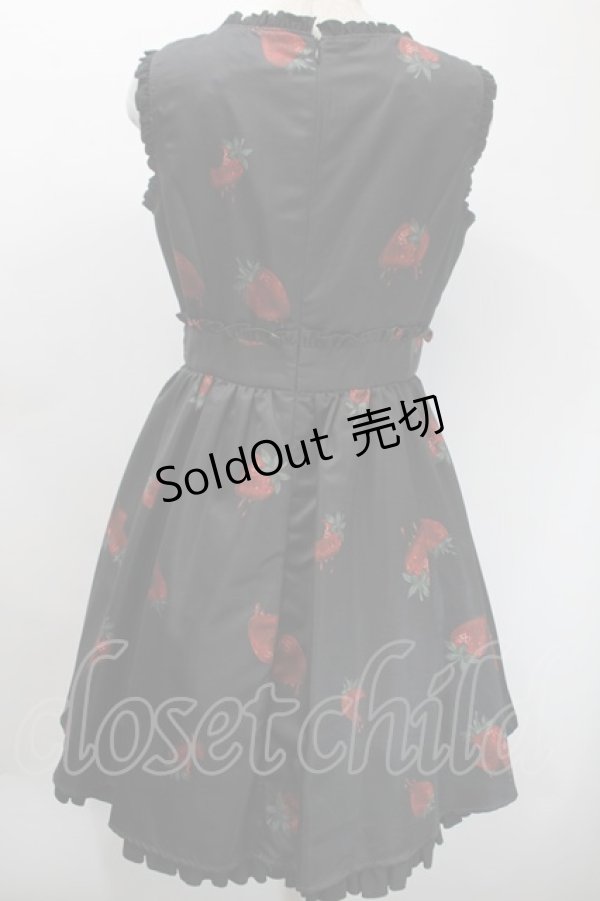 画像2: Ank Rouge / Melt Strawberry ワンピース  黒 S-25-10-24-1041-CA-OP-HR-ZS (2)