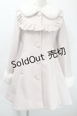 画像: Ank Rouge / ヨークフリルドーリーコート  ピンクｘ白 S-25-10-24-1042-CA-CO-HR-ZS