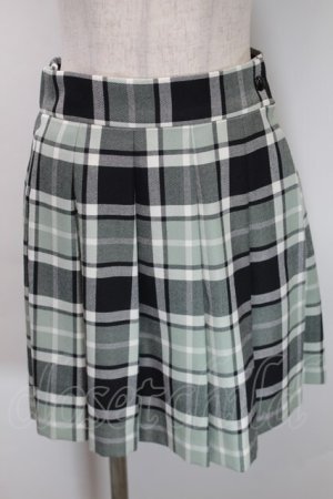 画像: MILK / TOY CHECKスカート  セージ×ブラック S-25-10-24-1053-ML-SK-HR-ZS