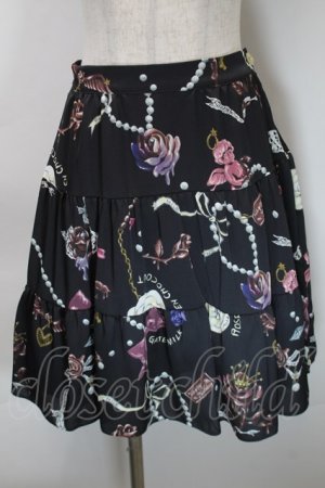 画像: MILK / ショコラローズスカート  ブラックチョコ S-25-10-24-1056-ML-SK-HR-ZS