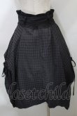 画像2: ALGONQUINS / ベルト付きイレヘムスカート  黒 S-25-10-24-1058-AL-SK-HR-ZS (2)