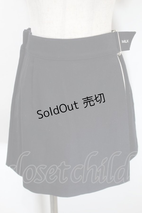 画像1: MILK / Wrap キュロット  黒 S-25-10-24-1059-ML-PA-HR-ZS (1)