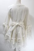 画像2: MARBLE / 編み上げ総フリルドレスワンピース  白 S-25-10-24-1013-GO-OP-AS-ZS (2)