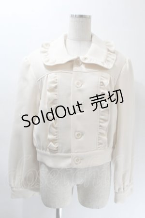 画像: Ank Rouge / フリルリボンブルゾン  オフ S-25-10-24-1015-CA-CO-HR-ZS