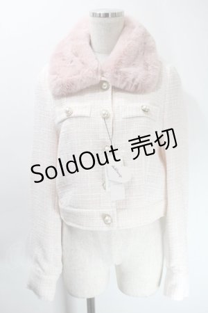 画像: Ank Rouge / ツイードブルゾン  ピンク S-25-10-24-1016-CA-JA-HR-ZS