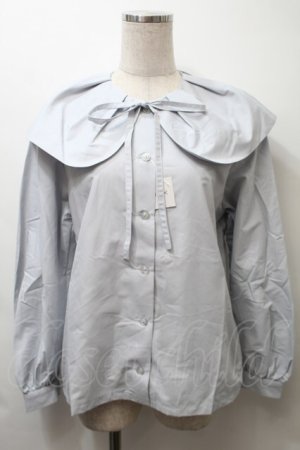 画像: MILK / Shellカラーブラウス  サックス S-25-10-24-1020-ML-BL-HR-ZS