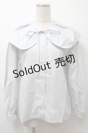 画像: MILK / Shellカラーブラウス  サックス S-25-10-24-1020-ML-BL-HR-ZS