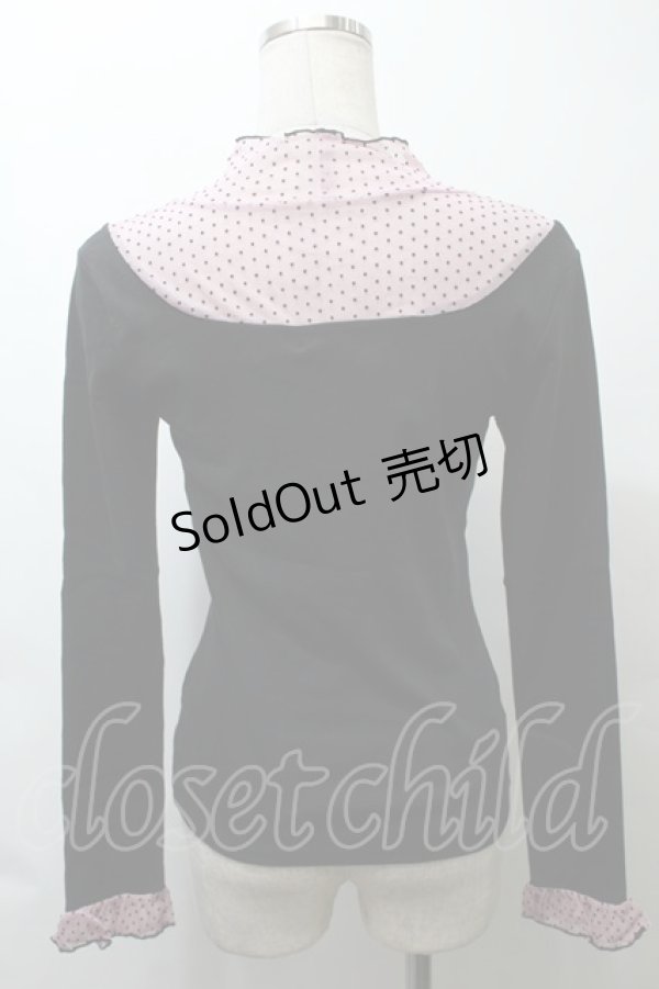 画像2: MILK / /Lady トップス  黒ｘピンク S-25-10-24-1025-ML-TO-HR-ZS (2)