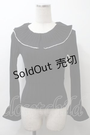 画像: MILK / フリルカラー  黒ｘ白 S-25-10-24-1026-ML-TO-HR-ZS